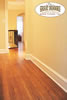 Elegant oak floor in residential hallway