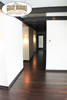 Brazilian cherry wood floors with light walls