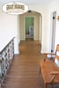 Gorgeous wood floor in a long hallway