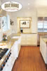 Light kitchen with oak floor